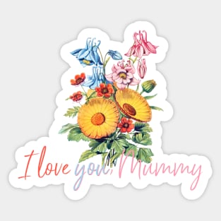 Flower Bouquet For Mother's Day with Text Sticker